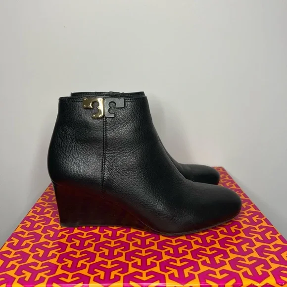 Tory Burch Shoes Tory Burch Lowell Wedge Ankle Booties Poshmark